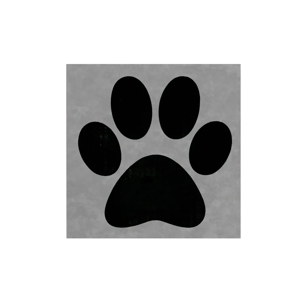 10" x 10" SIGN - PAW PRINT - GREY - CUSTOM