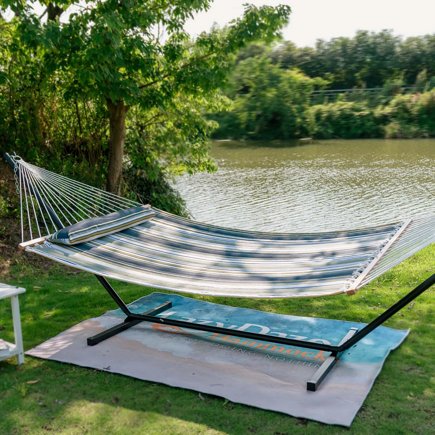 12 FT Cotton Rope Hammock Combo