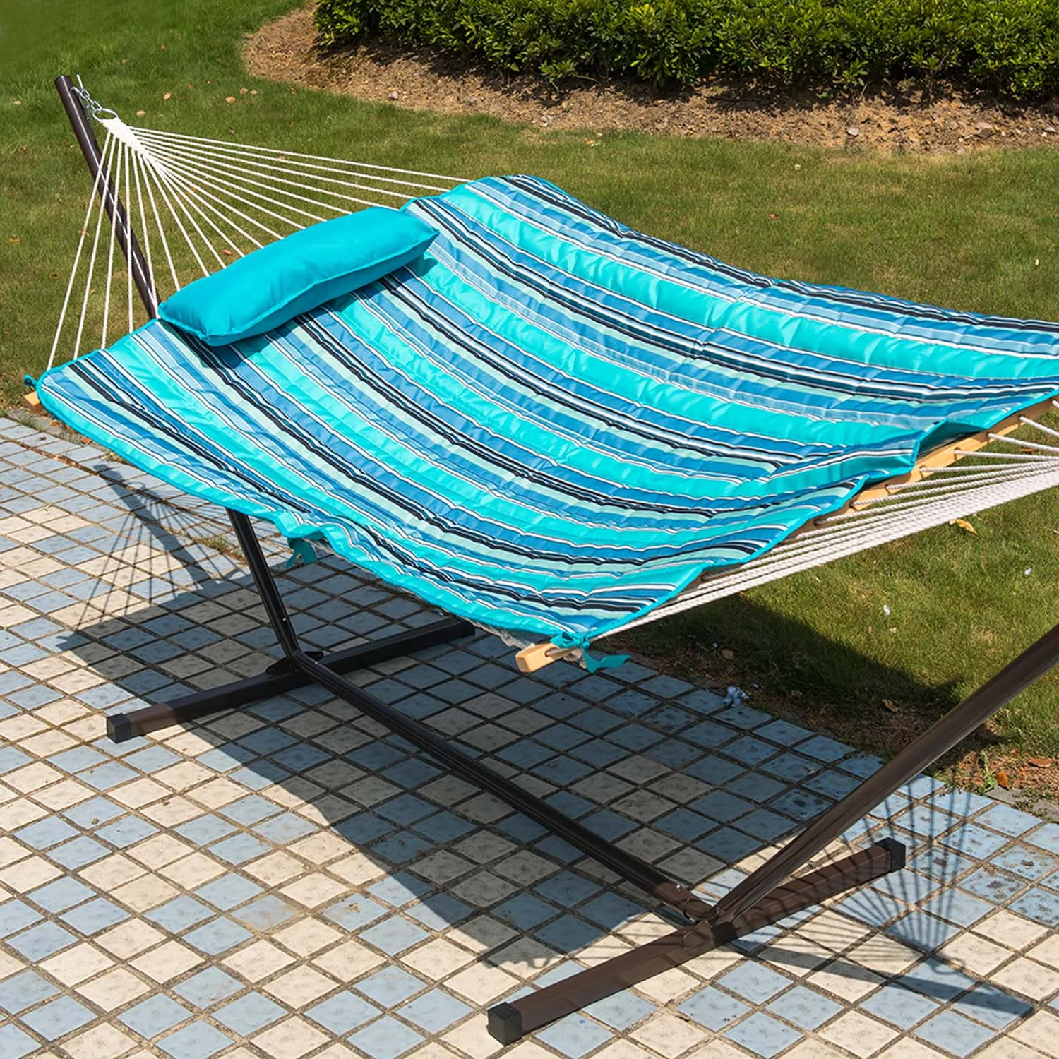 12 FT Cotton Rope Hammock Combo