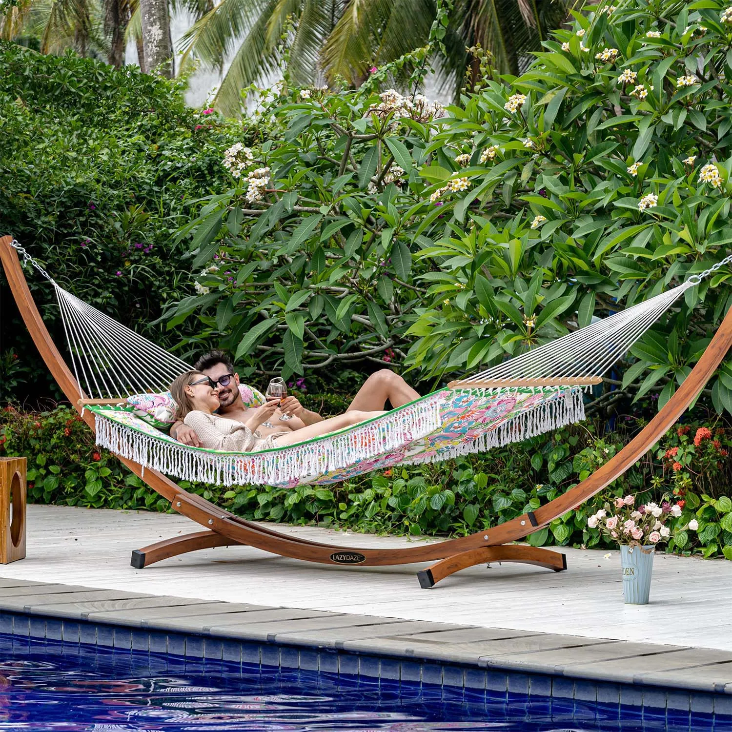 12 FT Large Double Reversible Quilted Hammock