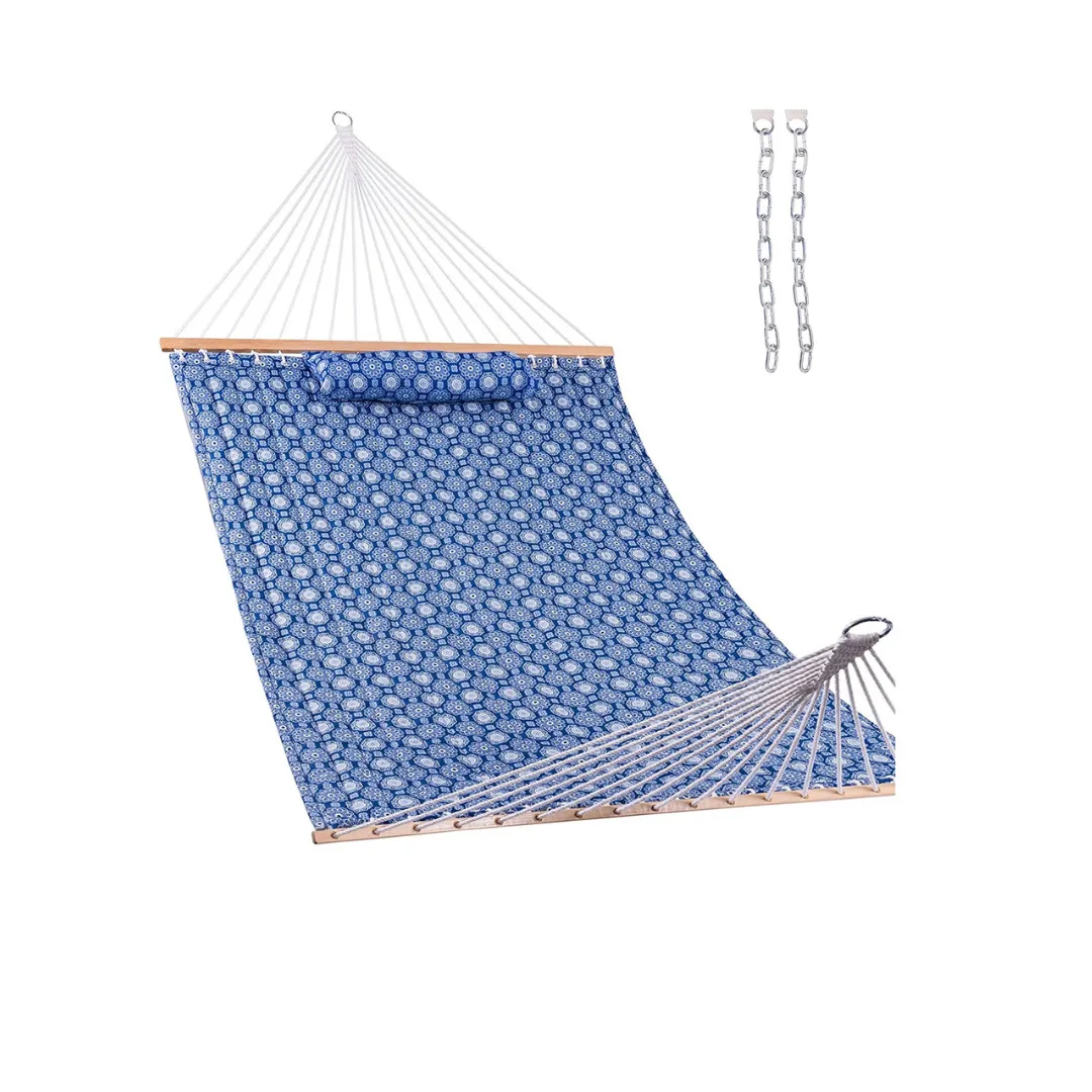 12 FT Large Double Reversible Quilted Hammock