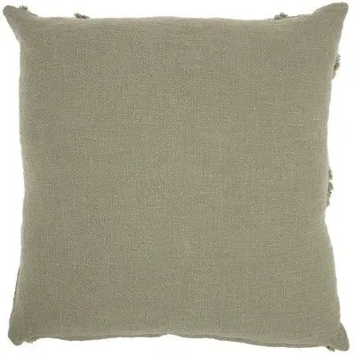 24"x24" Oversized Distressed Diamond Square Throw Pillow Green - Mina Victory