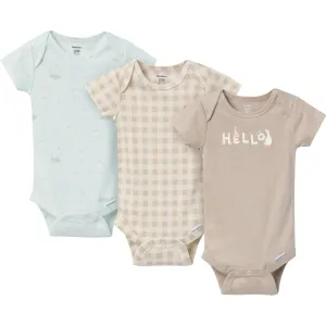 3-Pack Baby Neutral Goose Pond Onesies® Bodysuits