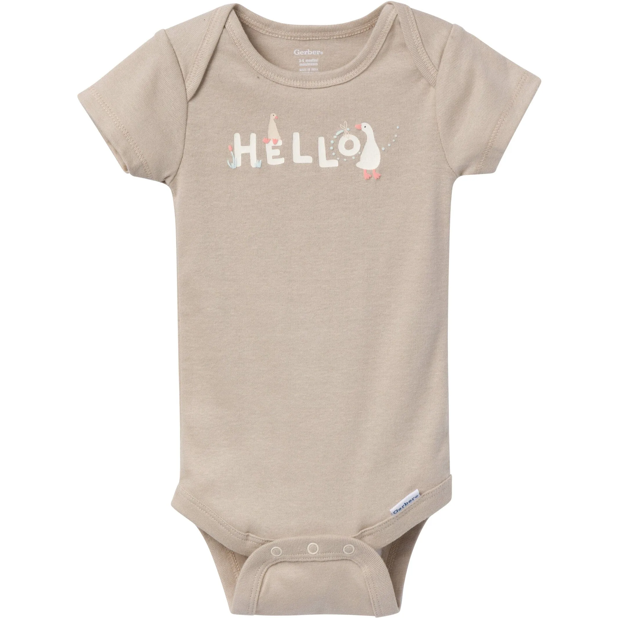 3-Pack Baby Neutral Goose Pond Onesies® Bodysuits