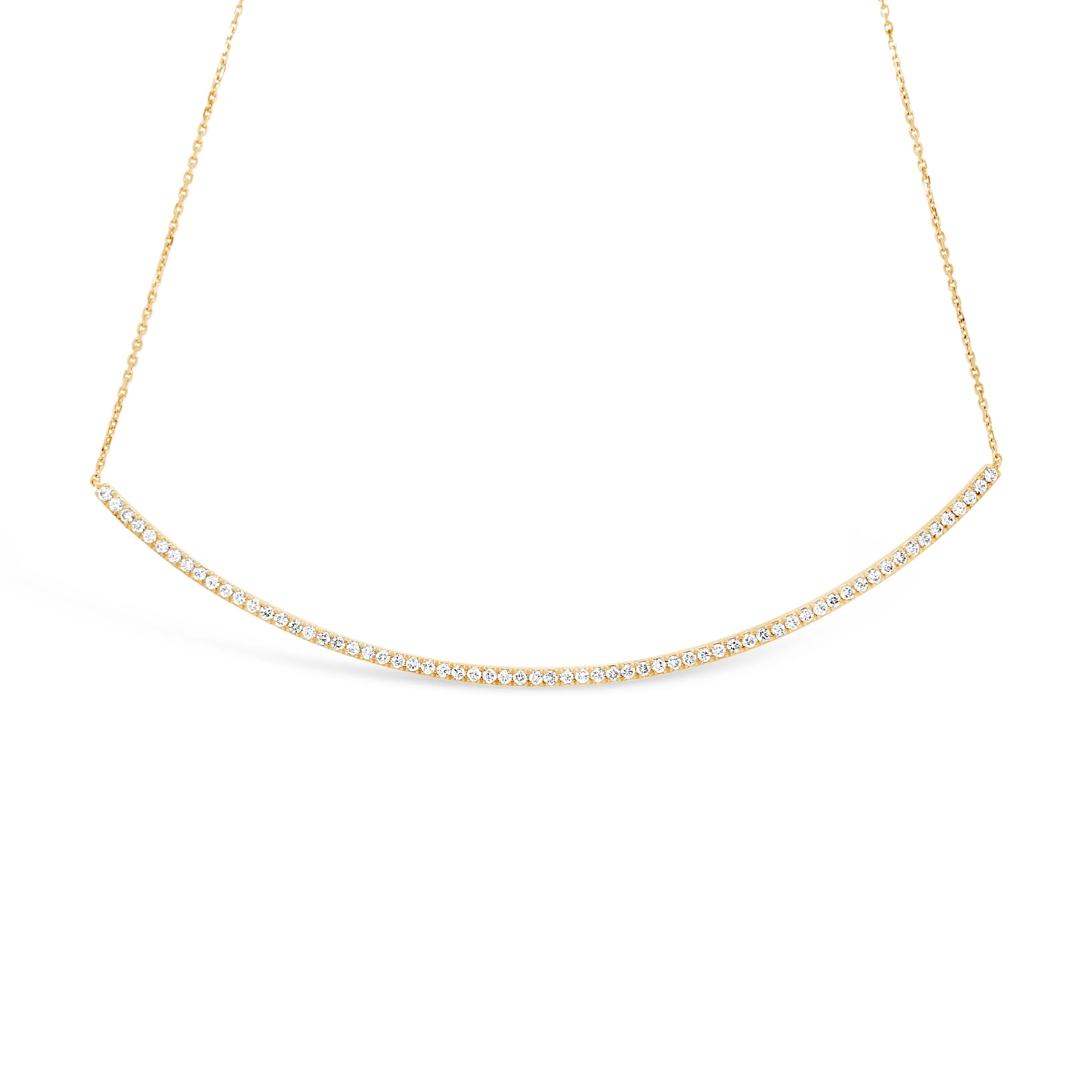 4" Diamond Bar Necklace