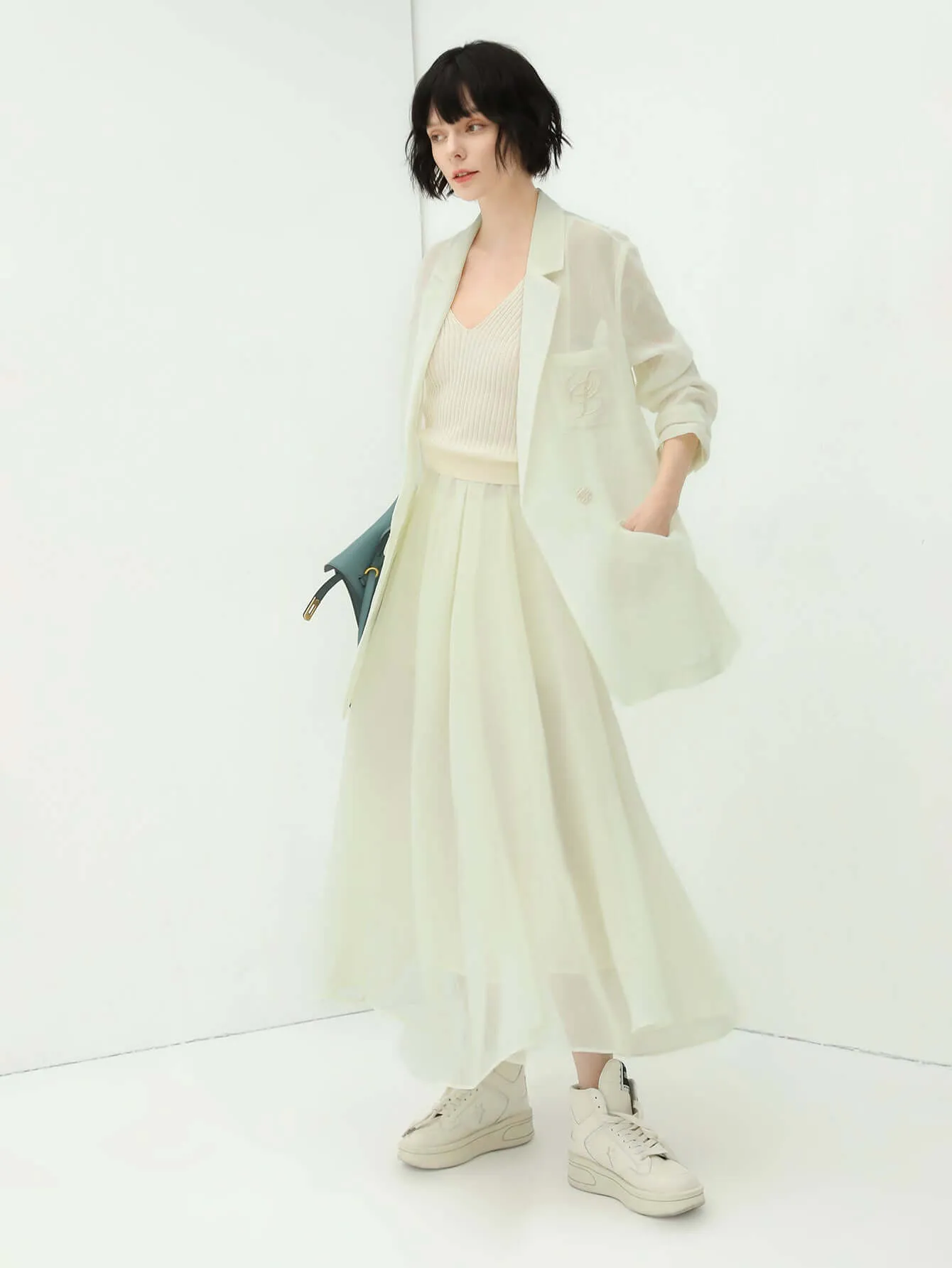 Aesthetic Full-Length Airy Multi-Layered Umbrella Skirt