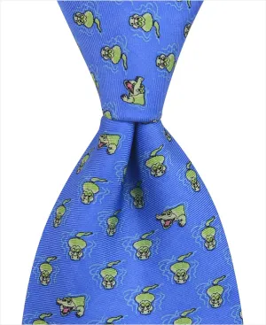 Alligator Tie - Light Blue