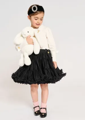 Angel's Face Girls Black Pixie Tutu Skirt