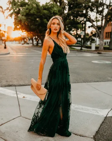 Antonia Maxi Dress - Hunter Green