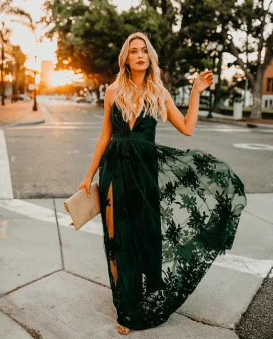 Antonia Maxi Dress - Hunter Green