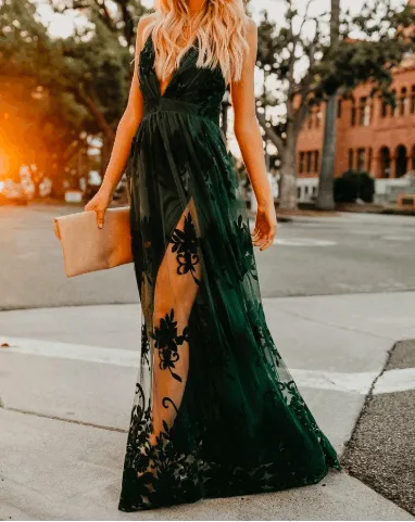 Antonia Maxi Dress - Hunter Green