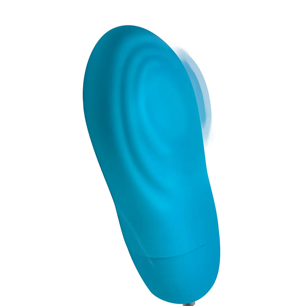 BANG! 7X Pulsing Rechargeable Silicone Bullet Blue