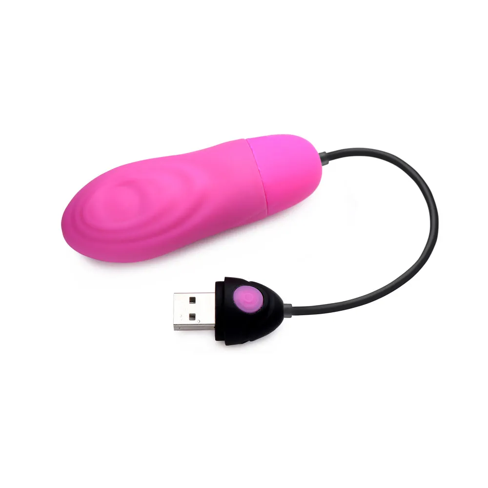 BANG! 7X Pulsing Rechargeable Silicone Bullet Pink