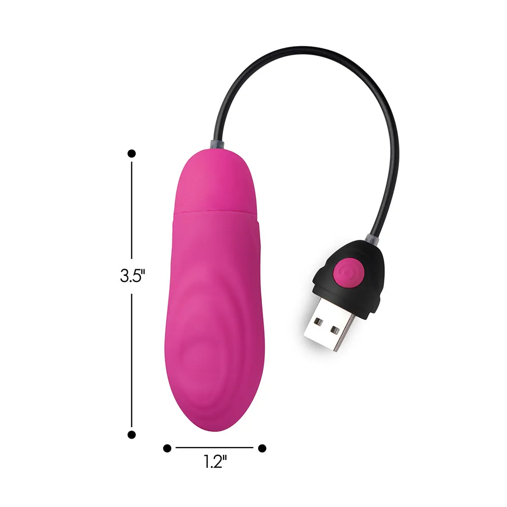 BANG! 7X Pulsing Rechargeable Silicone Bullet Pink