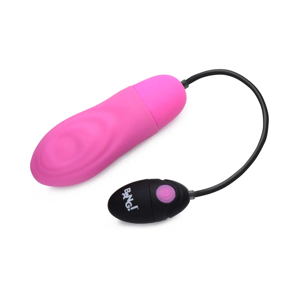 BANG! 7X Pulsing Rechargeable Silicone Bullet Pink