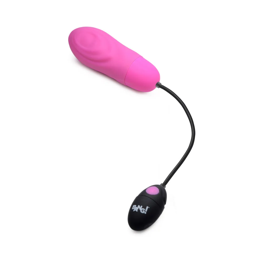 BANG! 7X Pulsing Rechargeable Silicone Bullet Pink