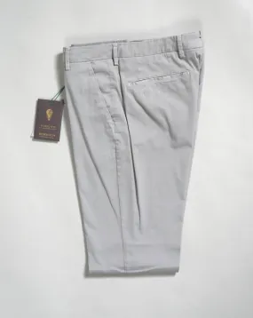 Berwich Morello Garment Dyed Chinos With Silk / Conza