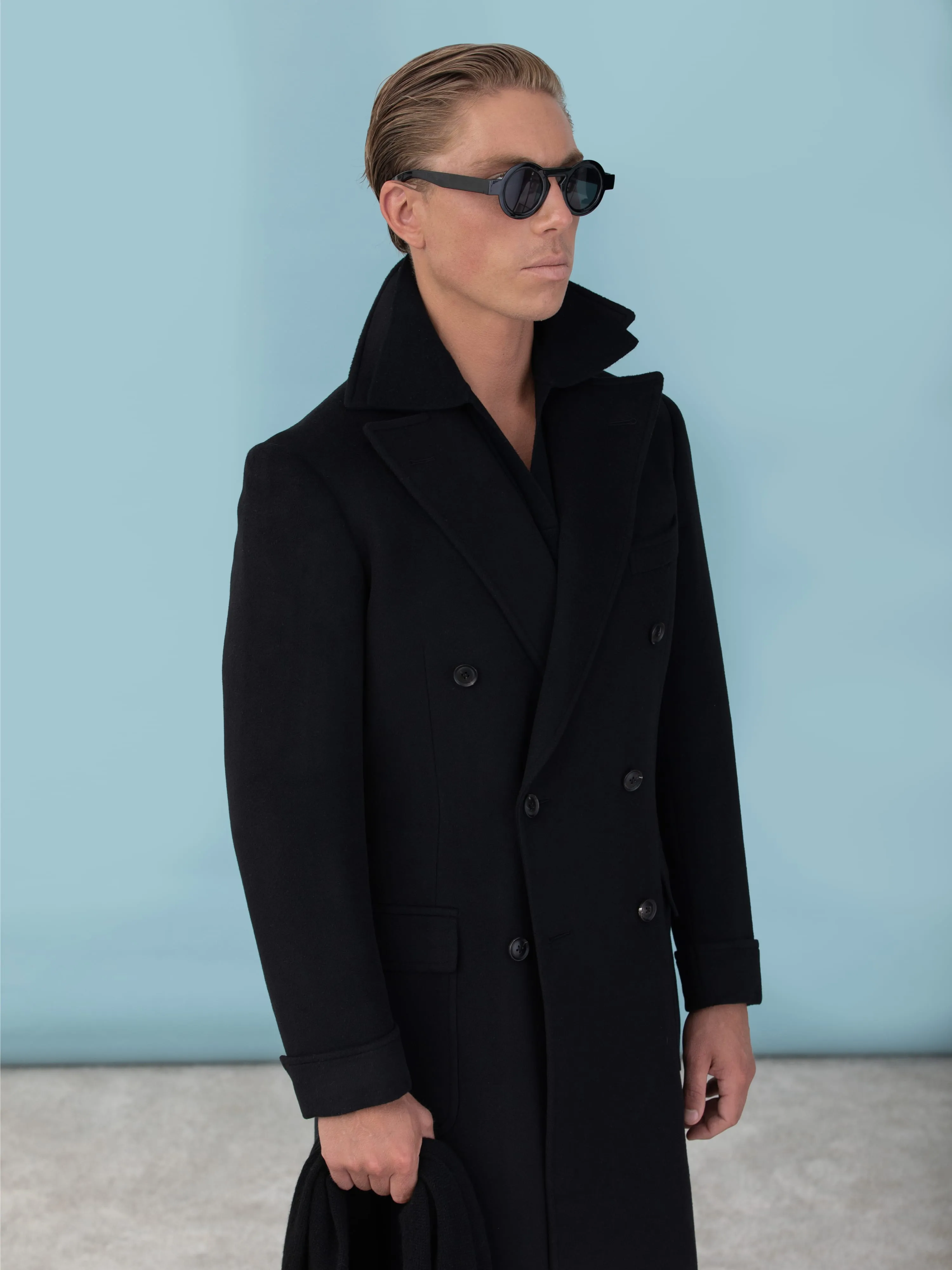 Black Cashmere Coat