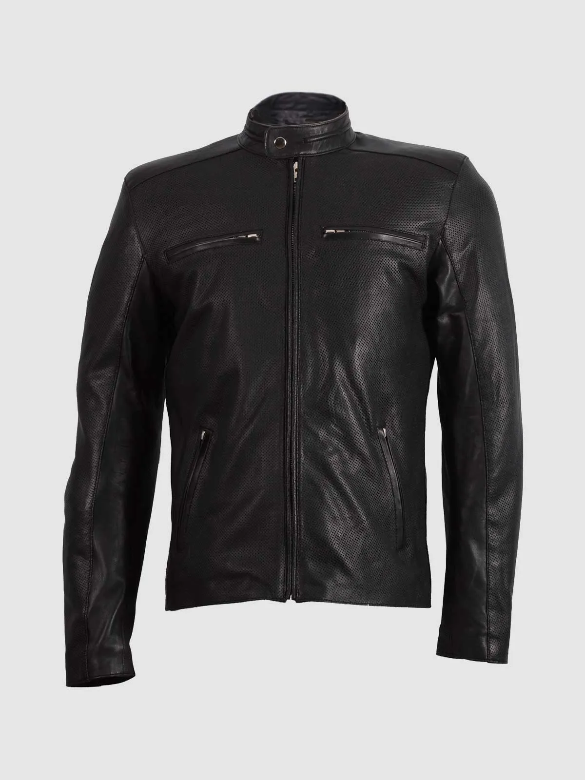 Black Summer Leather Jacket