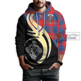 Blane Tartan Hoodie with Family Crest and Celtic Symbol Style