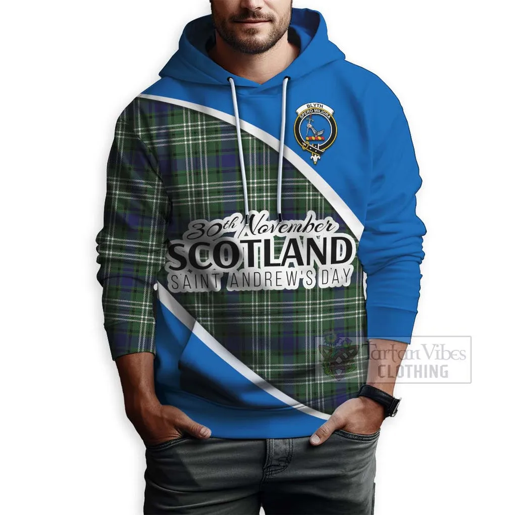 Blyth Family Crest Tartan Hoodie Celebrate Saint Andrew's Day in Style