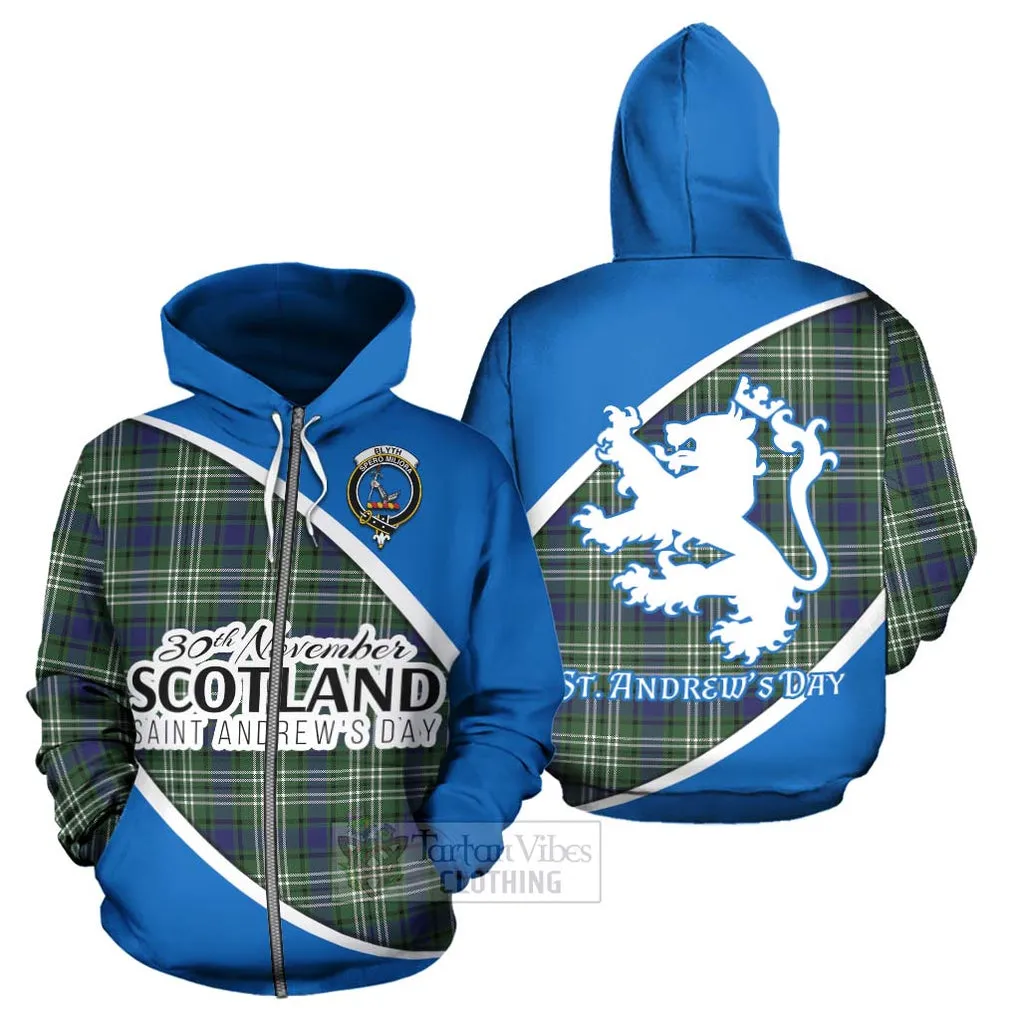 Blyth Family Crest Tartan Hoodie Celebrate Saint Andrew's Day in Style