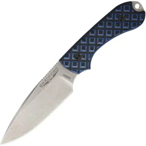 Bradford Guardian 3 EDC 3.5" Stonewash N690 Black/Blue Textured G-10