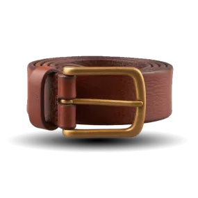 Brown Saddle Leather 30mm Belt