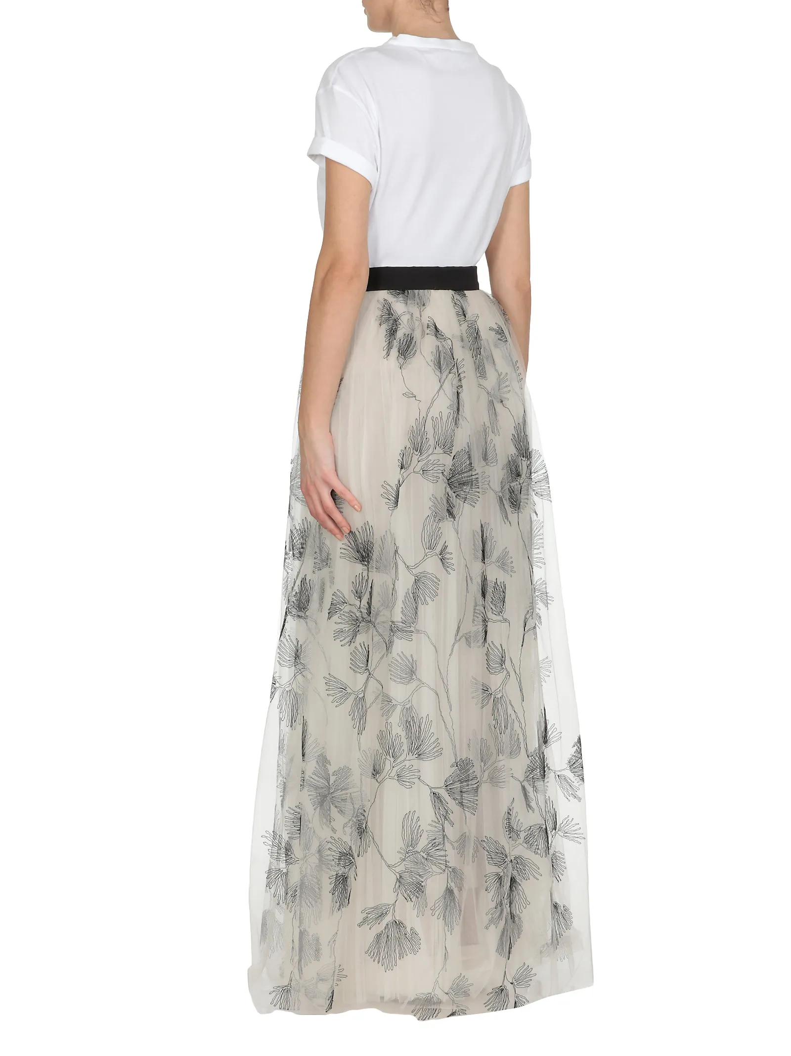 Brunello Cucinelli Floral Layered Skirt