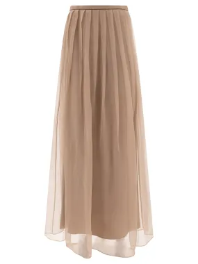 BRUNELLO CUCINELLI Maxi Pleated Skirt for Women