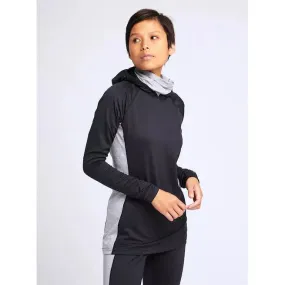 Burton Womens Midweight X Long Neck Hoodie-Black