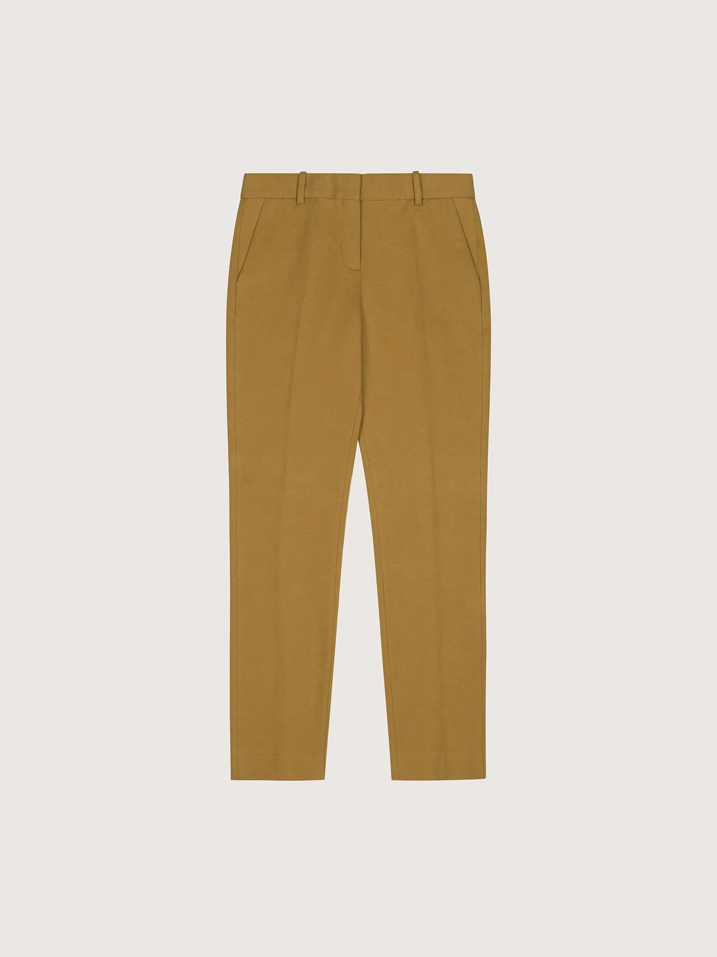 Cashmere Touch Chino Trousers - Liquirizia