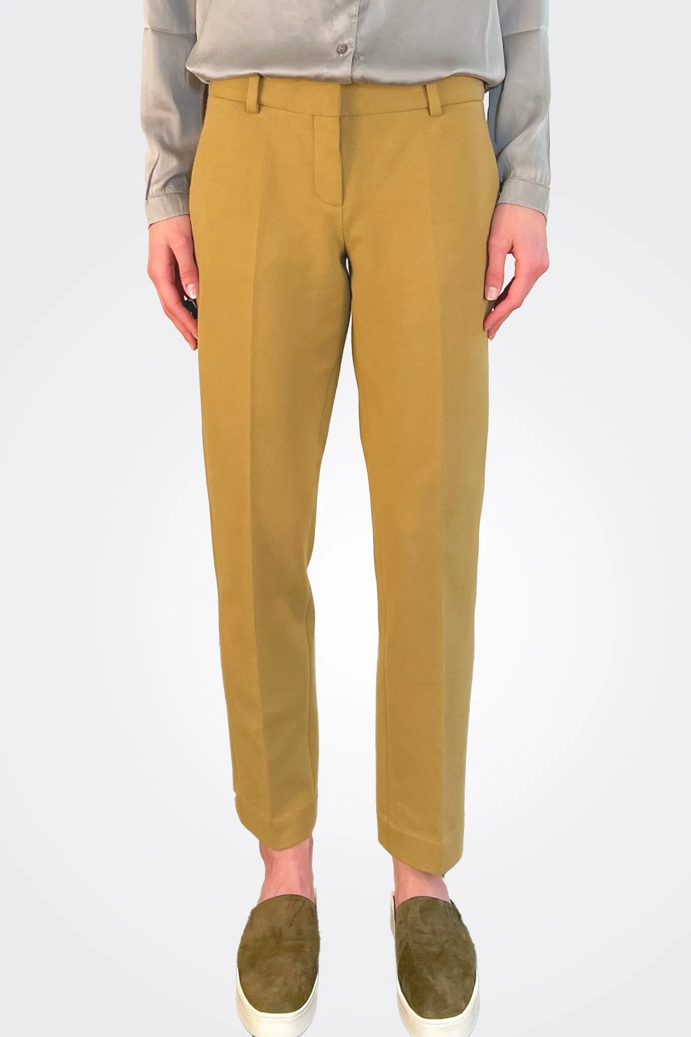 Cashmere Touch Chino Trousers - Liquirizia