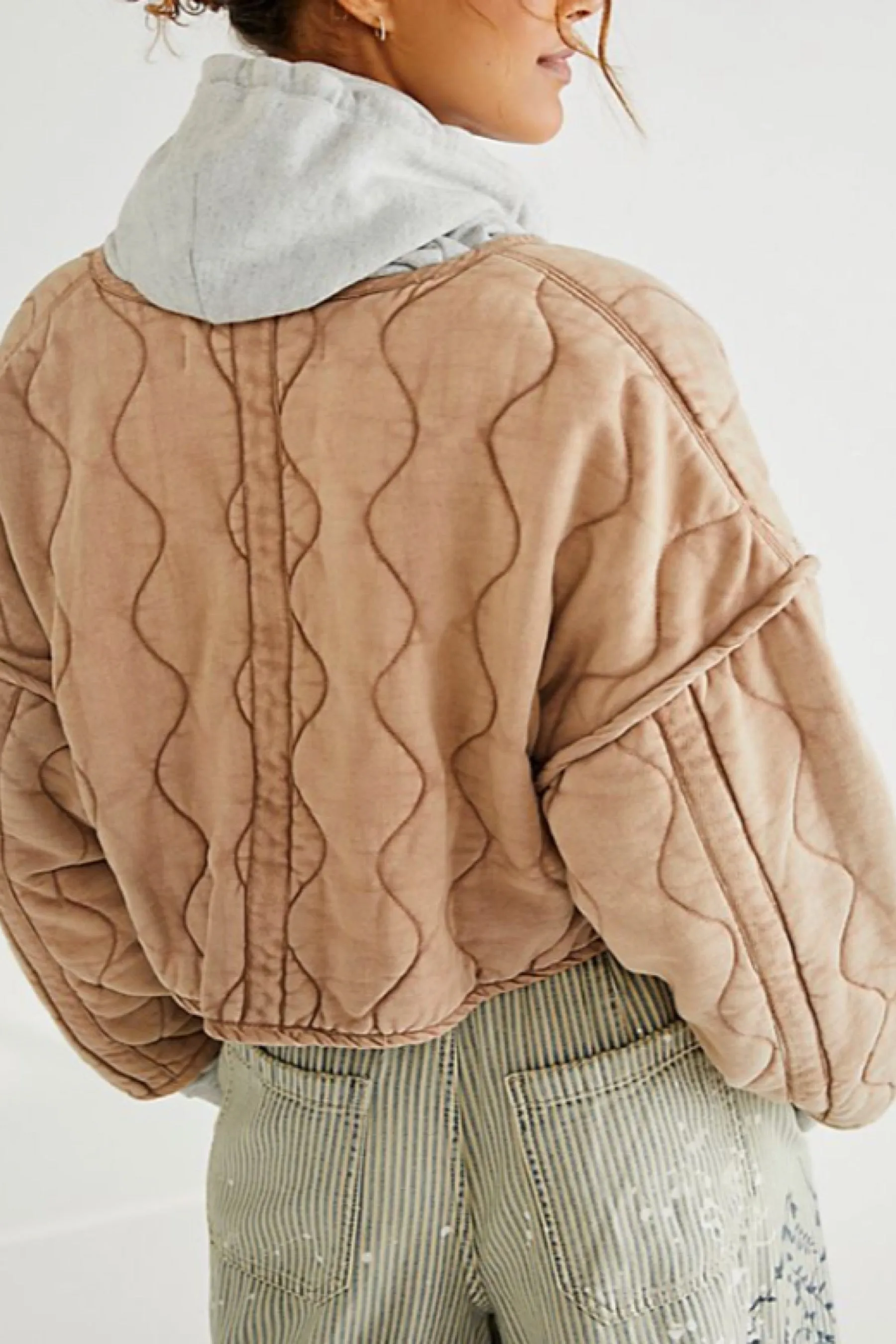 Champagne Diamonds Gwynnie Quilted Jacket