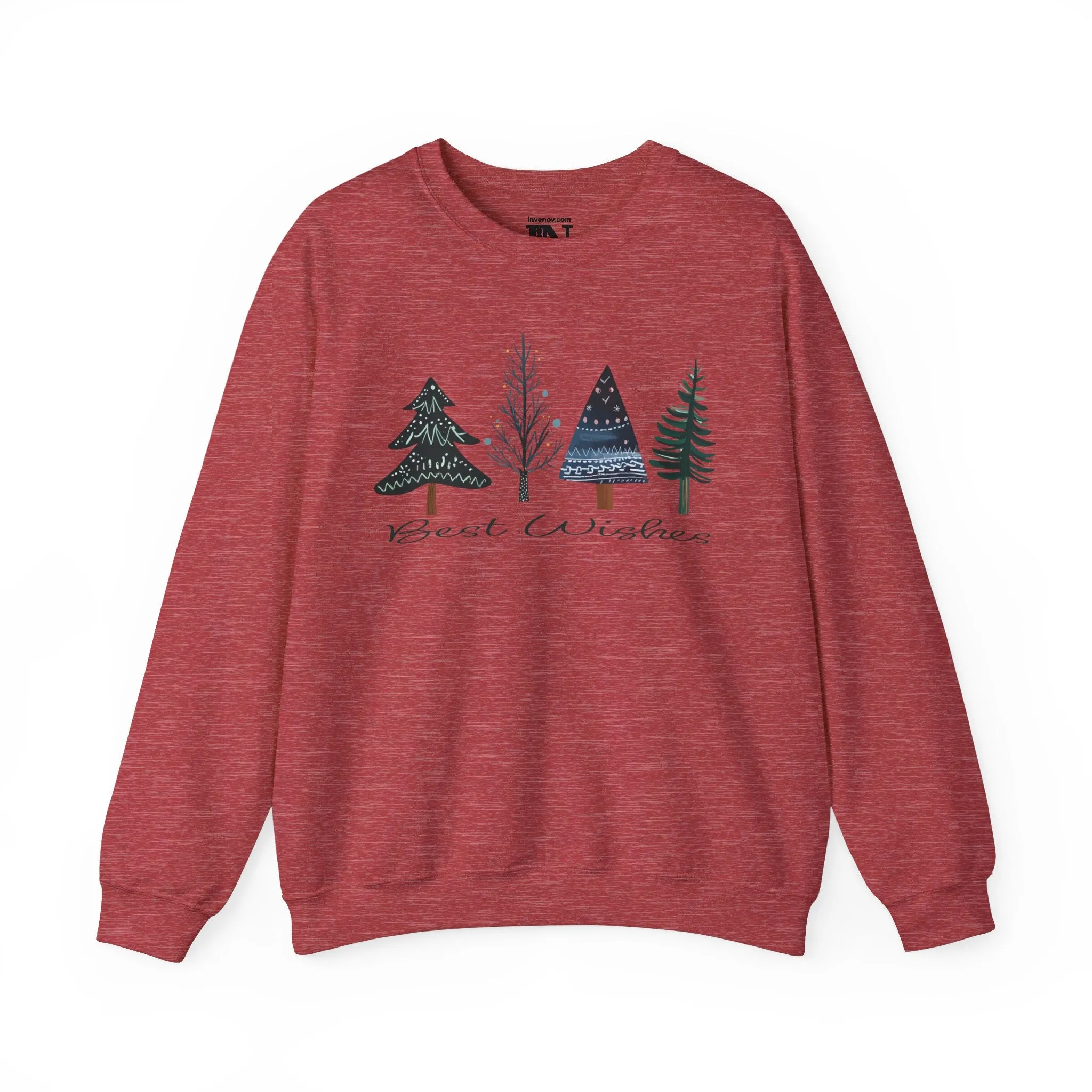 Christmas Tree Sweatshirt, Best Wishes Sweater, Christmas Gifts, Holiday Sweater, Merry Christmas Sweater, Cute Winter Sweater, Xmas Sweater