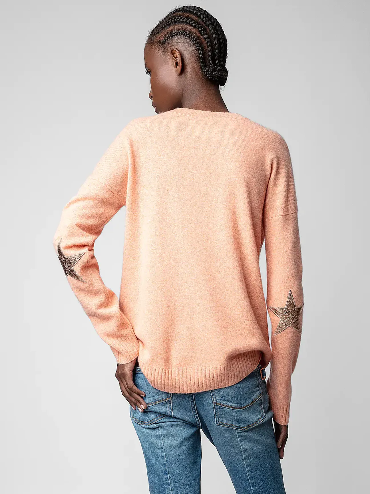 Cici Patch Cashmere Sweater