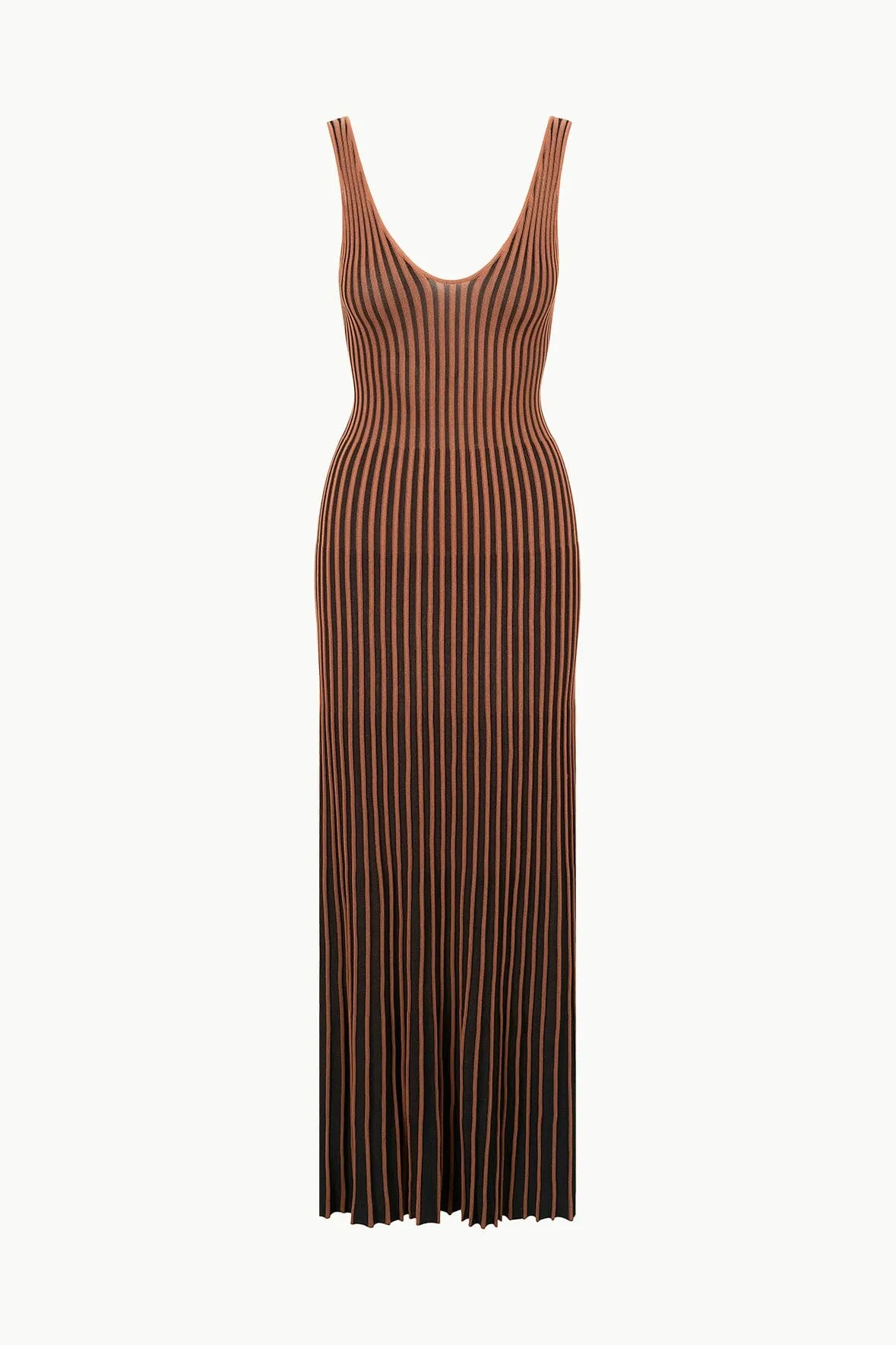 CLARETTA DRESS | TAN BLACK