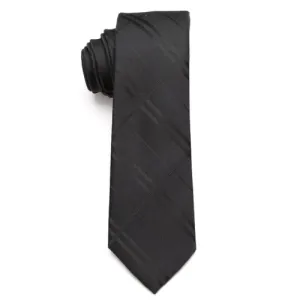 Classy Men Black Elegant Skinny Tie