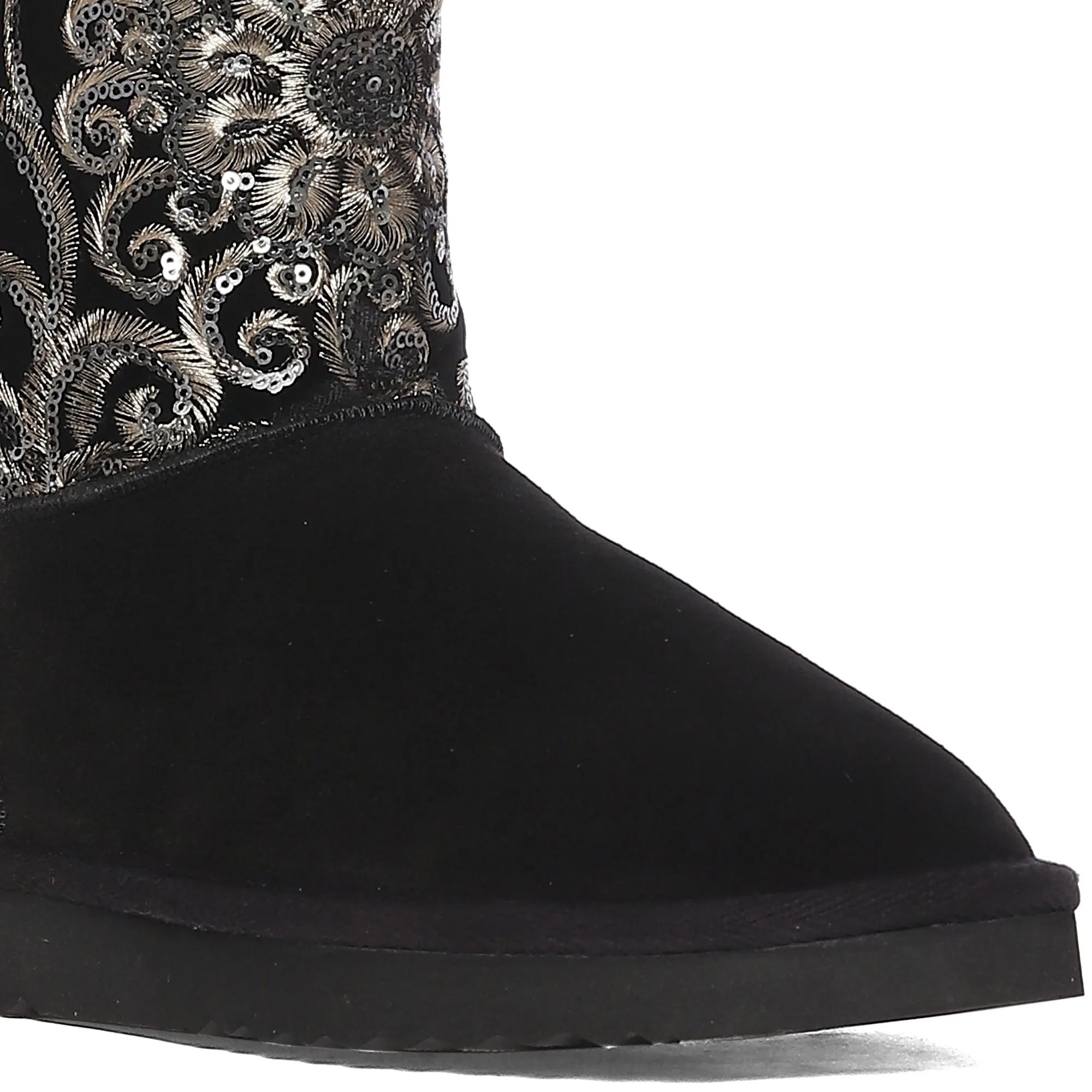 Corah Sequins Black Snug Boots