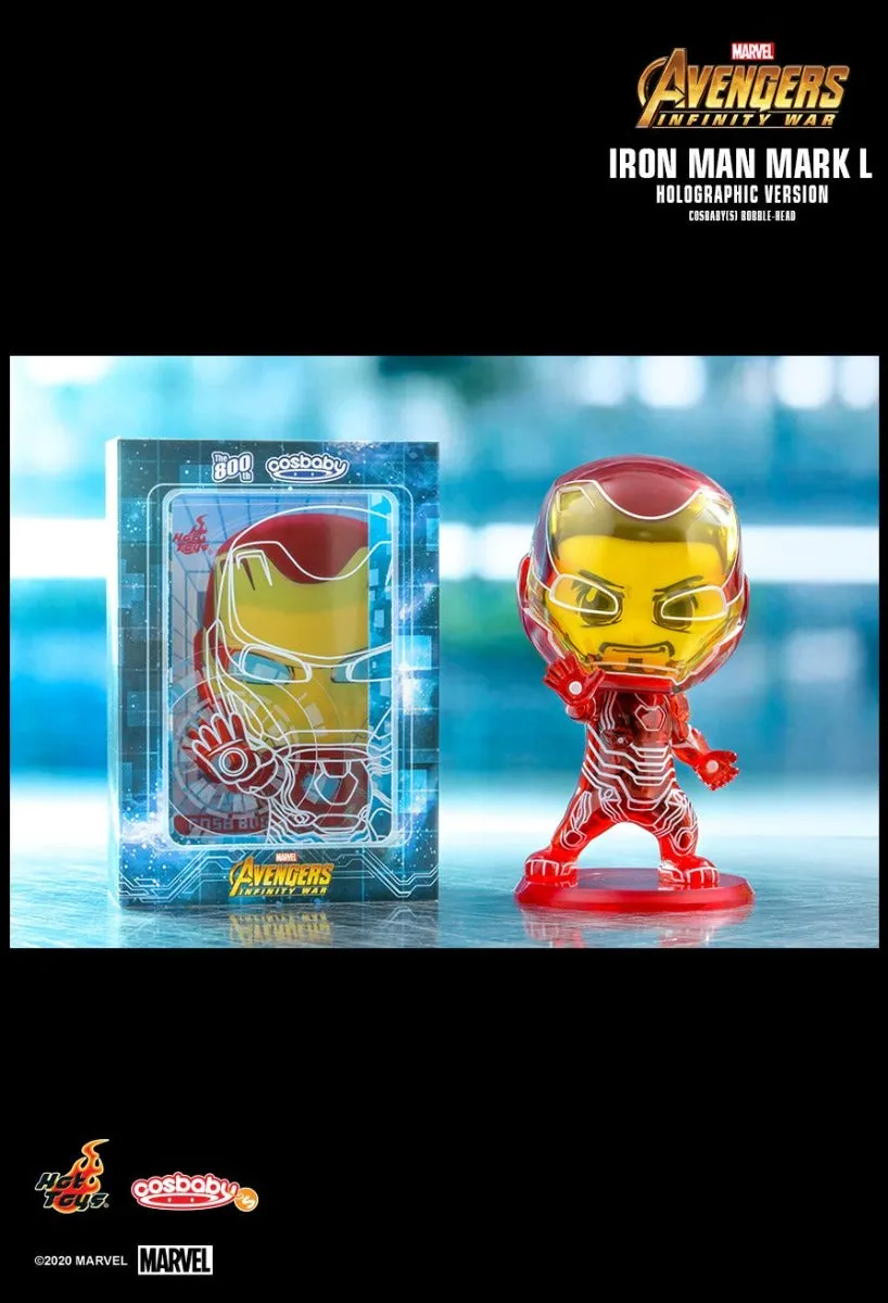 COSBABY AVENGERS INFINITY WAR IRONMAN MARK L (HOLOGRAPHIC VERSION) BOBBLE-HEAD COSB800