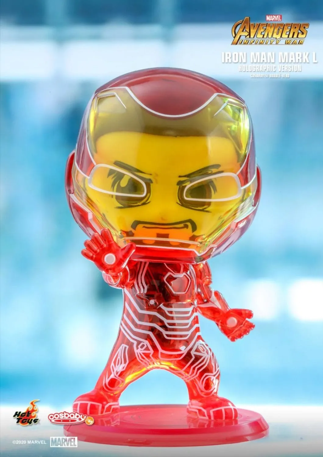 COSBABY AVENGERS INFINITY WAR IRONMAN MARK L (HOLOGRAPHIC VERSION) BOBBLE-HEAD COSB800