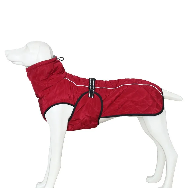 Dog Outdoor Jacket Waterproof Reflective Pet Coat Vest Winter Warm Cotton Dogs Clothing for Large Medium Dogs