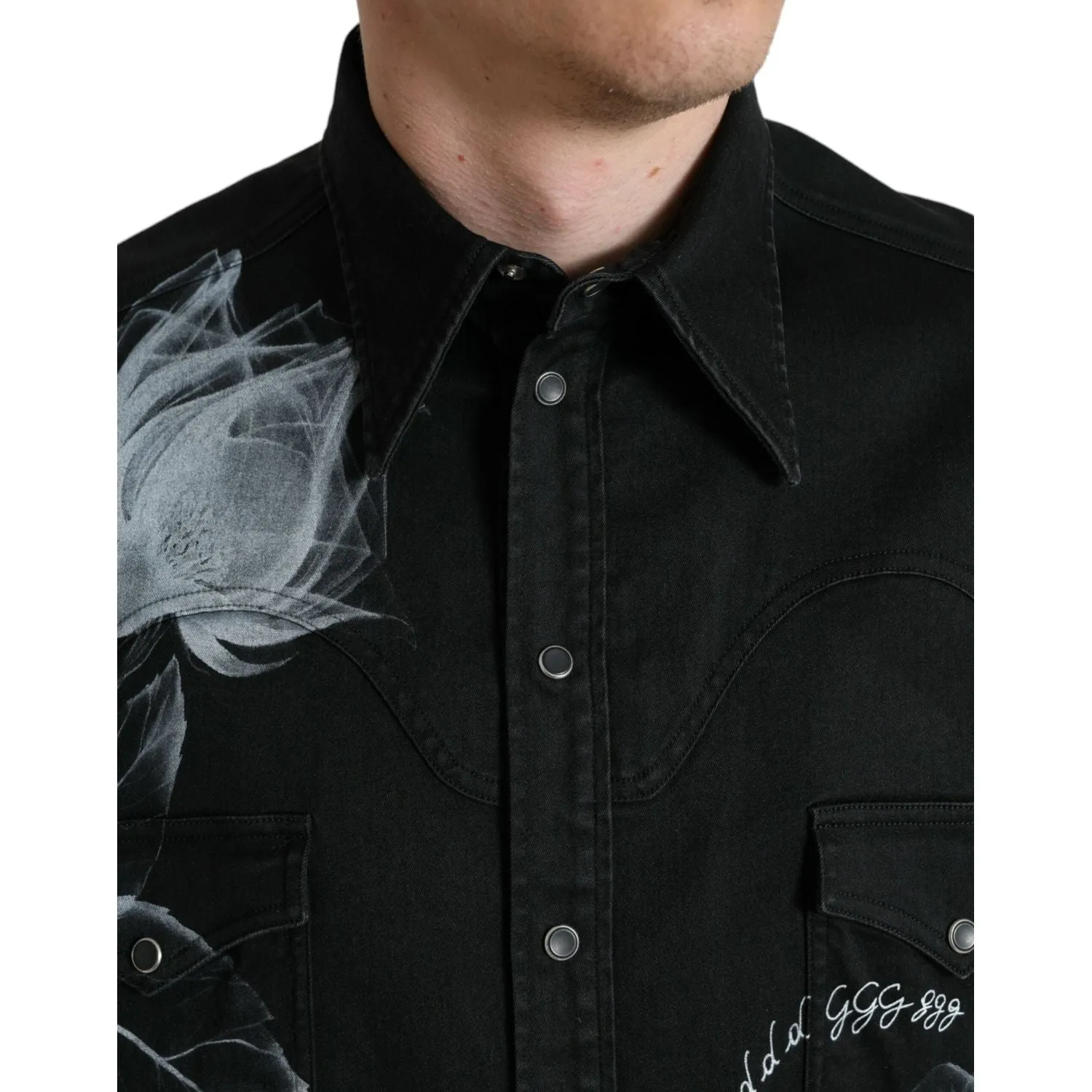 Dolce & Gabbana Elegant Floral Print Dress Shirt