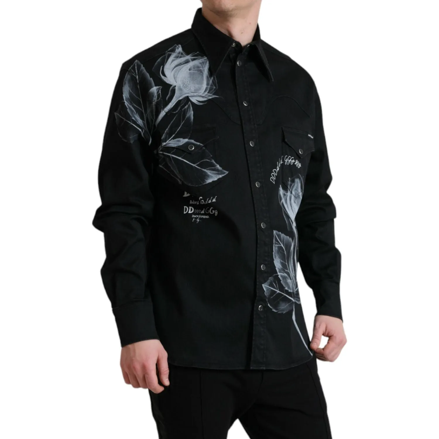 Dolce & Gabbana Elegant Floral Print Dress Shirt