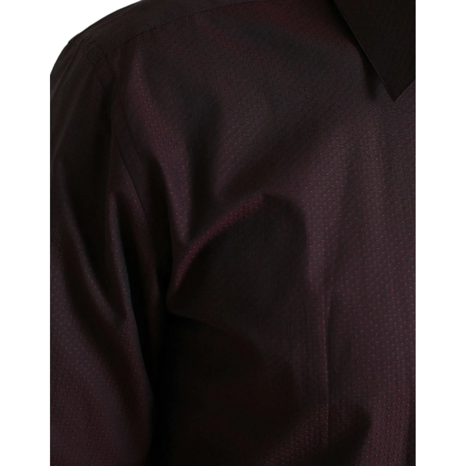 Dolce & Gabbana Elegant Maroon Martini Dress Shirt