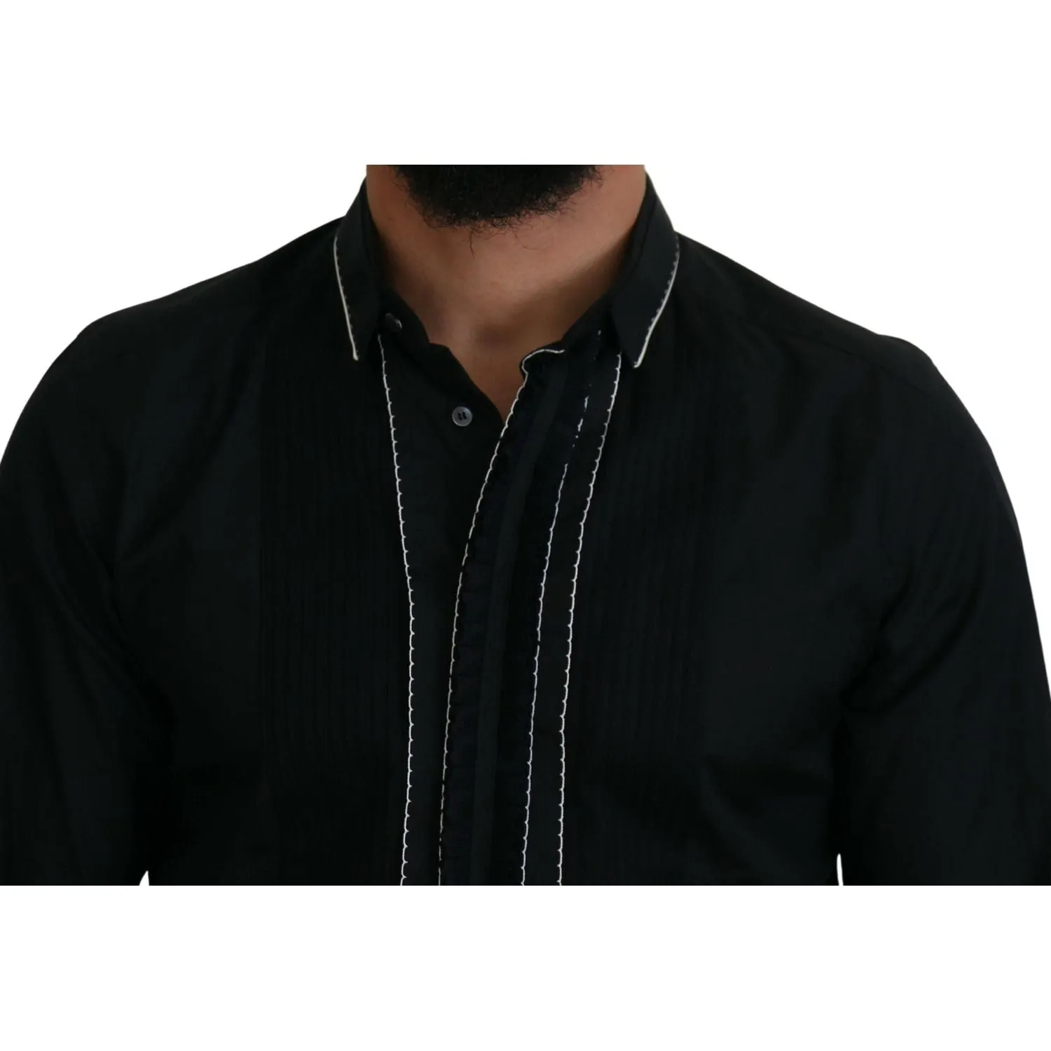 Dolce & Gabbana Elegant Slim Fit Tuxedo Dress Shirt