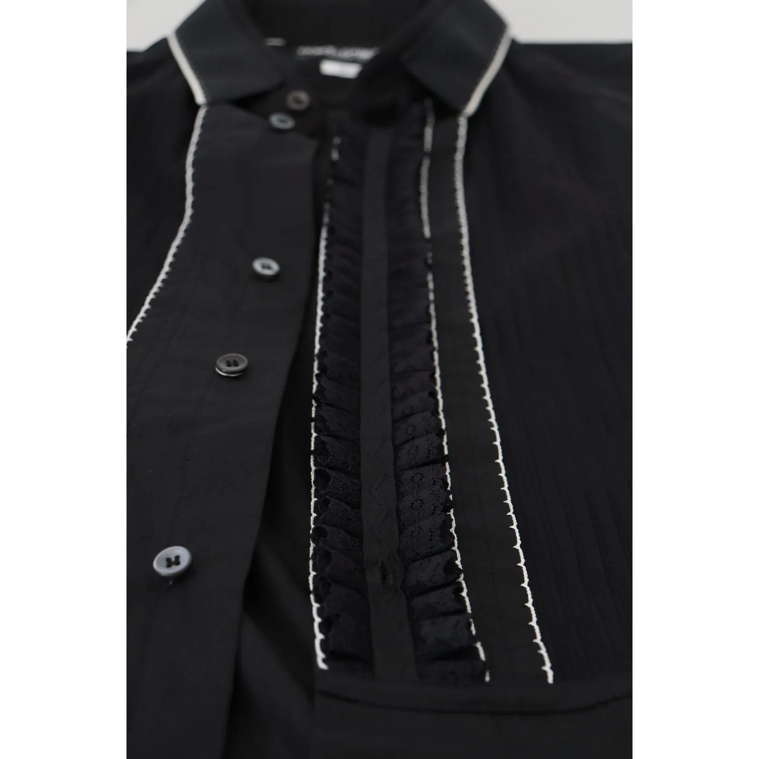 Dolce & Gabbana Elegant Slim Fit Tuxedo Dress Shirt