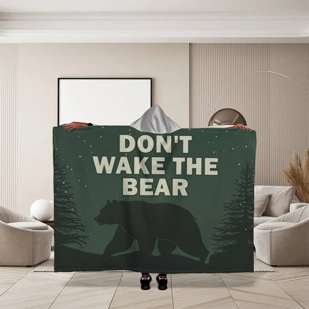 Don't wake the bear | v2 hooded blanket