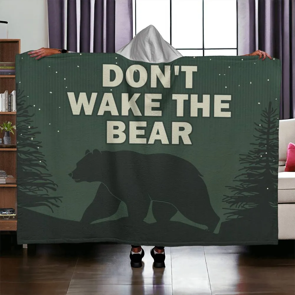 Don't wake the bear | v2 hooded blanket