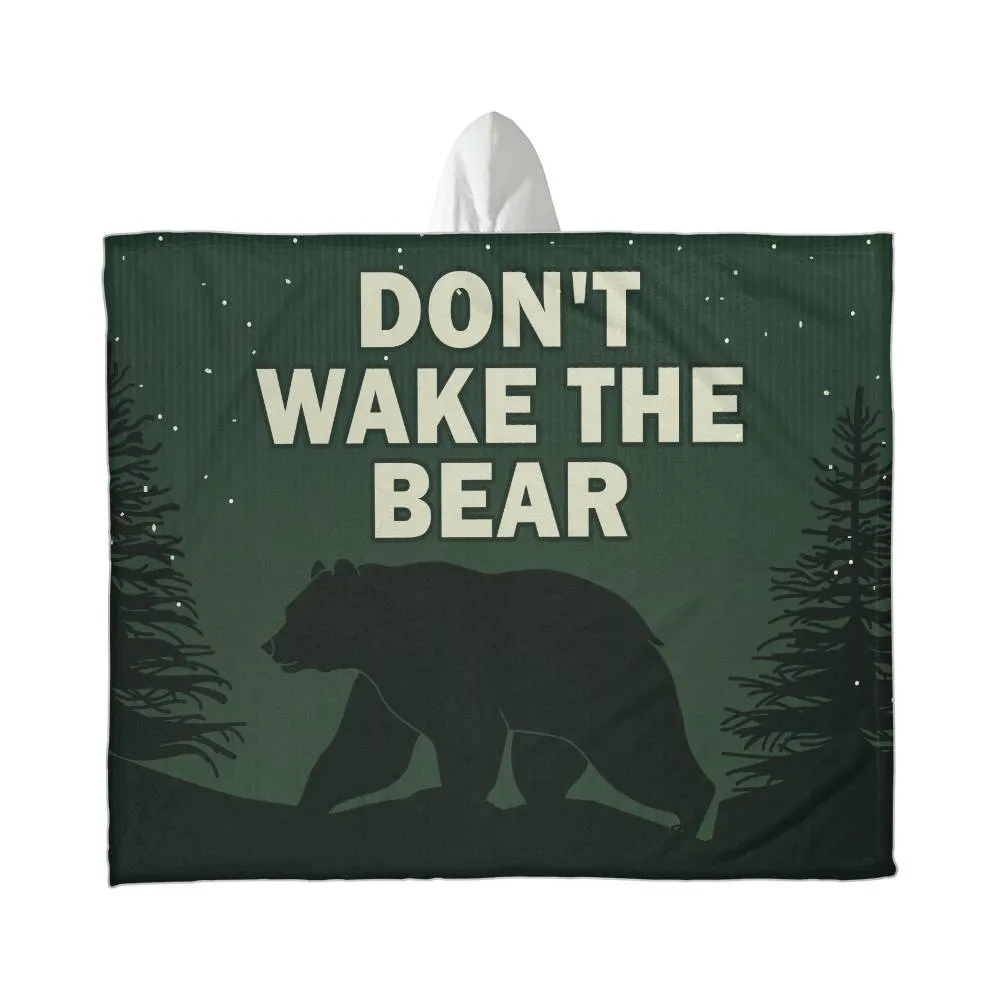 Don't wake the bear | v2 hooded blanket